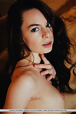 Debora a debora a bares her tight, naked body and sweet pussy on the couch.