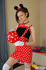 Nineteen babes with charming girl