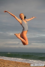 Showy beauty and skinny teens