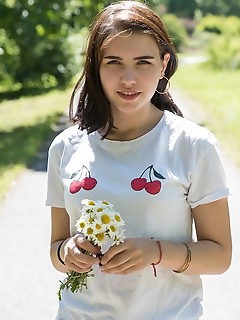 Zhenya mille zhenya mille flaunts her slender body with small tits as she poses in the forest. Zhenya mille zhenya mille flaunts her slender body with small tits as she poses in the forest.