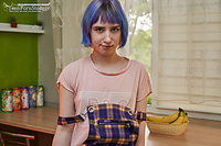 Teen chick gets horny